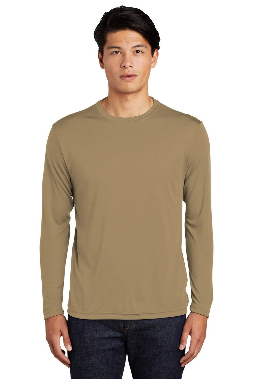 MEN'S MOISTURE WICKING Dri fit Long Sleeve SPORT-TEK T-shirt  ST350LS  2XL-4XL