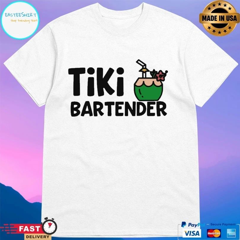 Coconut Drink Tiki Bartender T-shirt