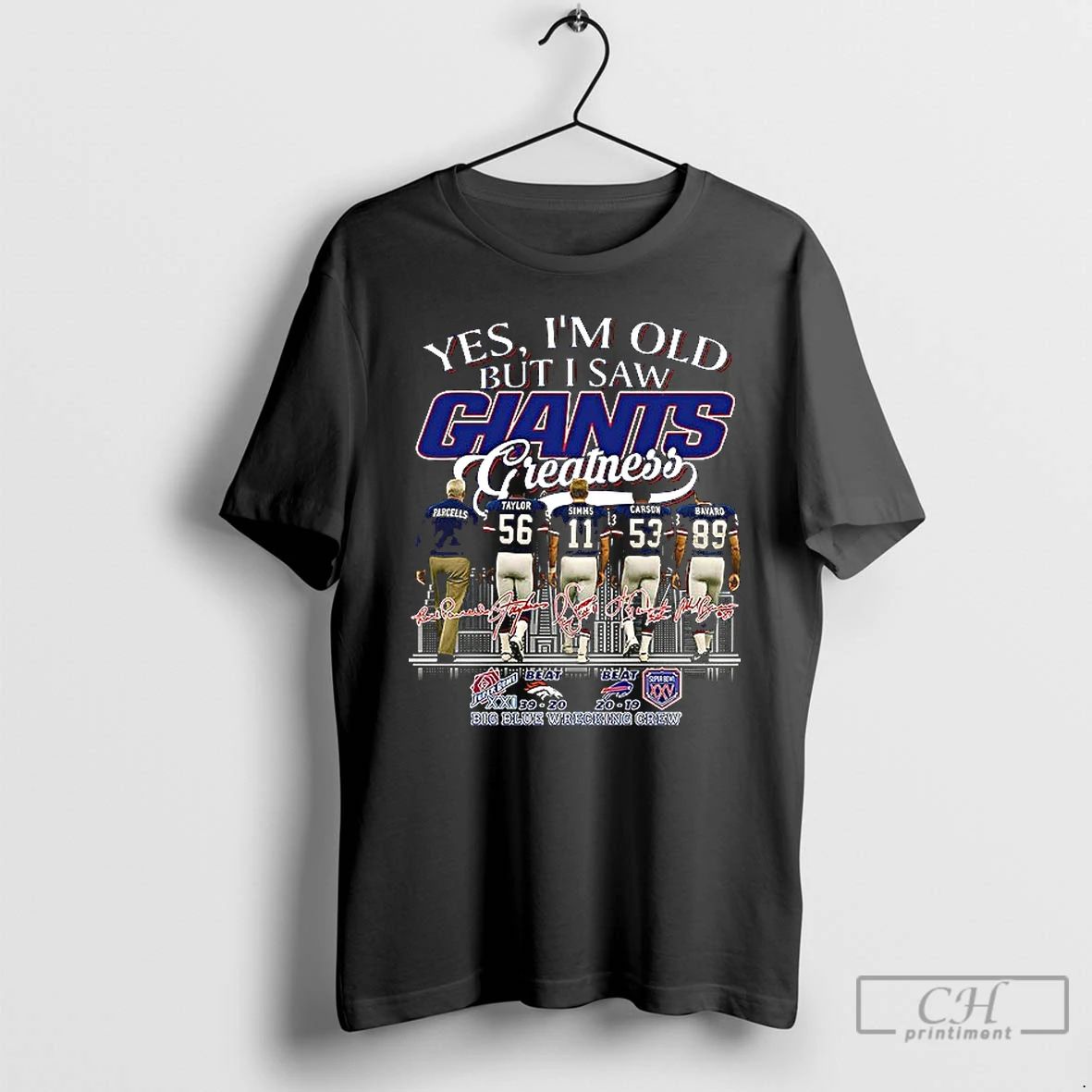 Premium Bill Parcells Taylor Simms Carson Bavaro Yes Im Old But I New York Giants
