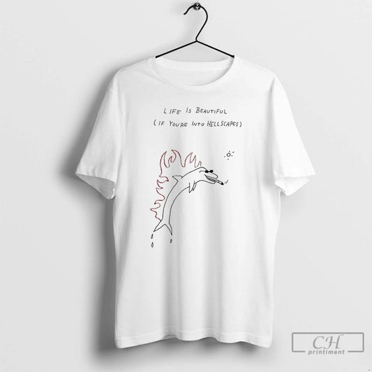 Classic Dolphin Smoking Life Is Beautiful If Youre Into Hellscapes T Shirts