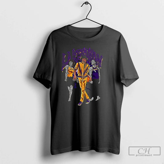 Classic Michael Thriller Zombie X Los Angeles Lakers Basketball Lakeshow Halloween T Shirts