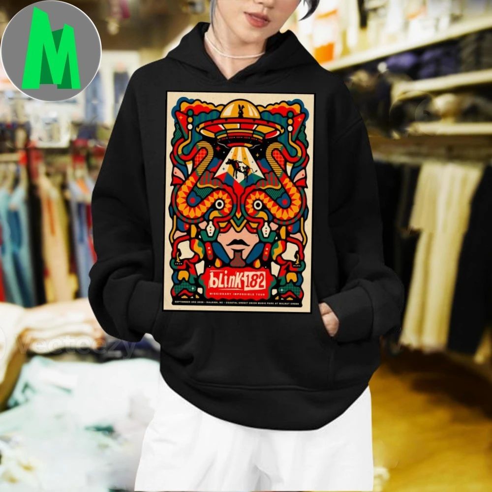 Blink-182 Sept 3 2025 Raleigh North Carolina Poster Shirt
