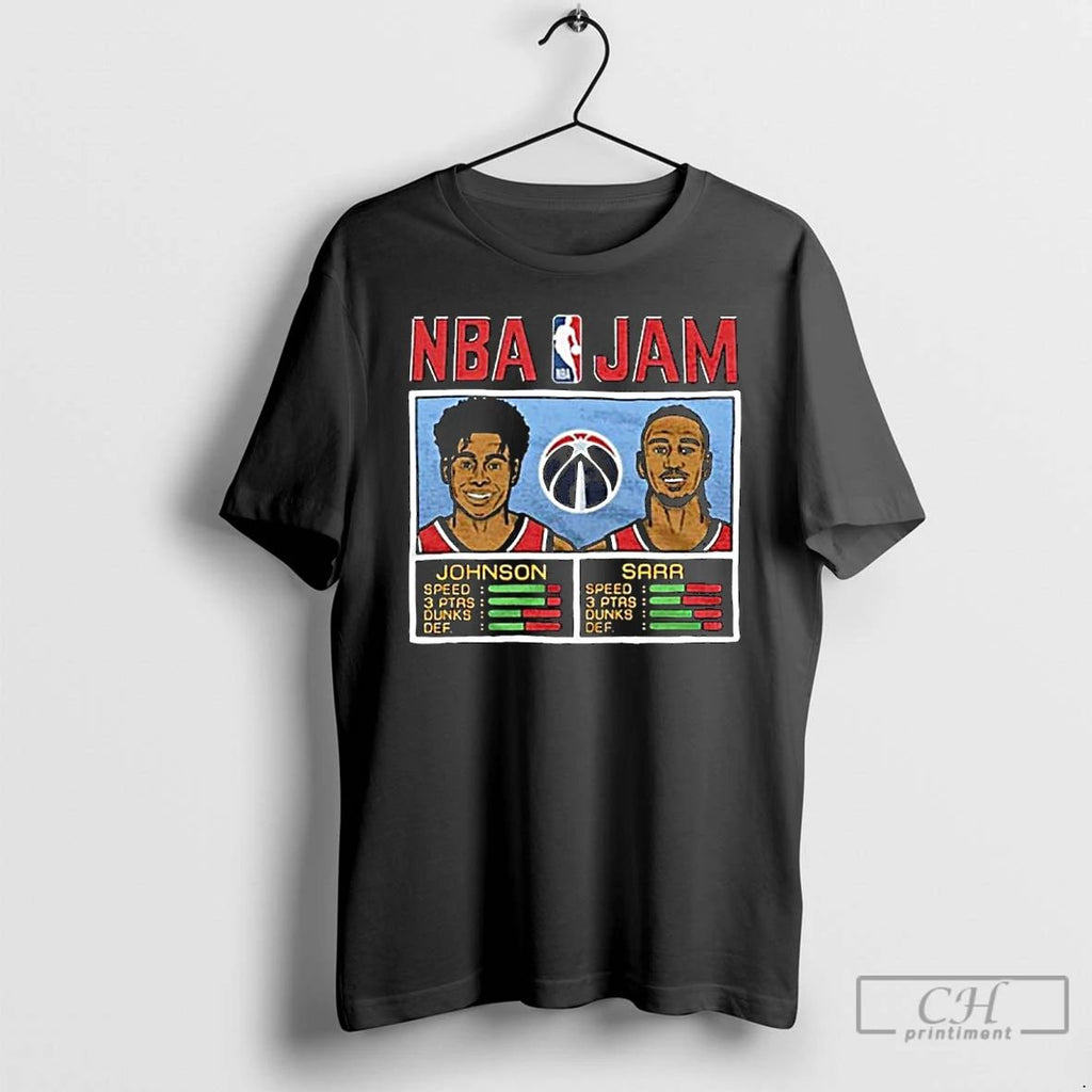 Classic Tre Johnson And Alex Sarr Washington Wizards Nba Jam Long Sleve T Shirts