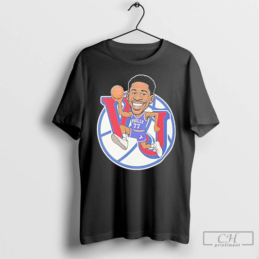 Classic Vj Edgecombe Philadelphia 76ers Vj Caricature T Shirts