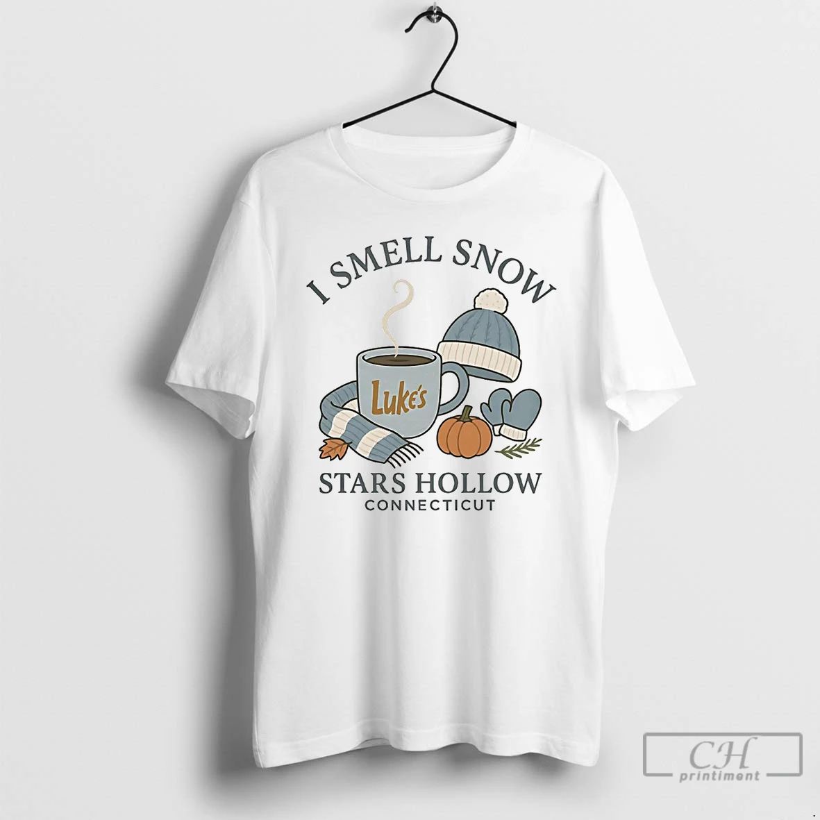 Classic I Smell Snow Stars Hollow Connecticut T Shirts
