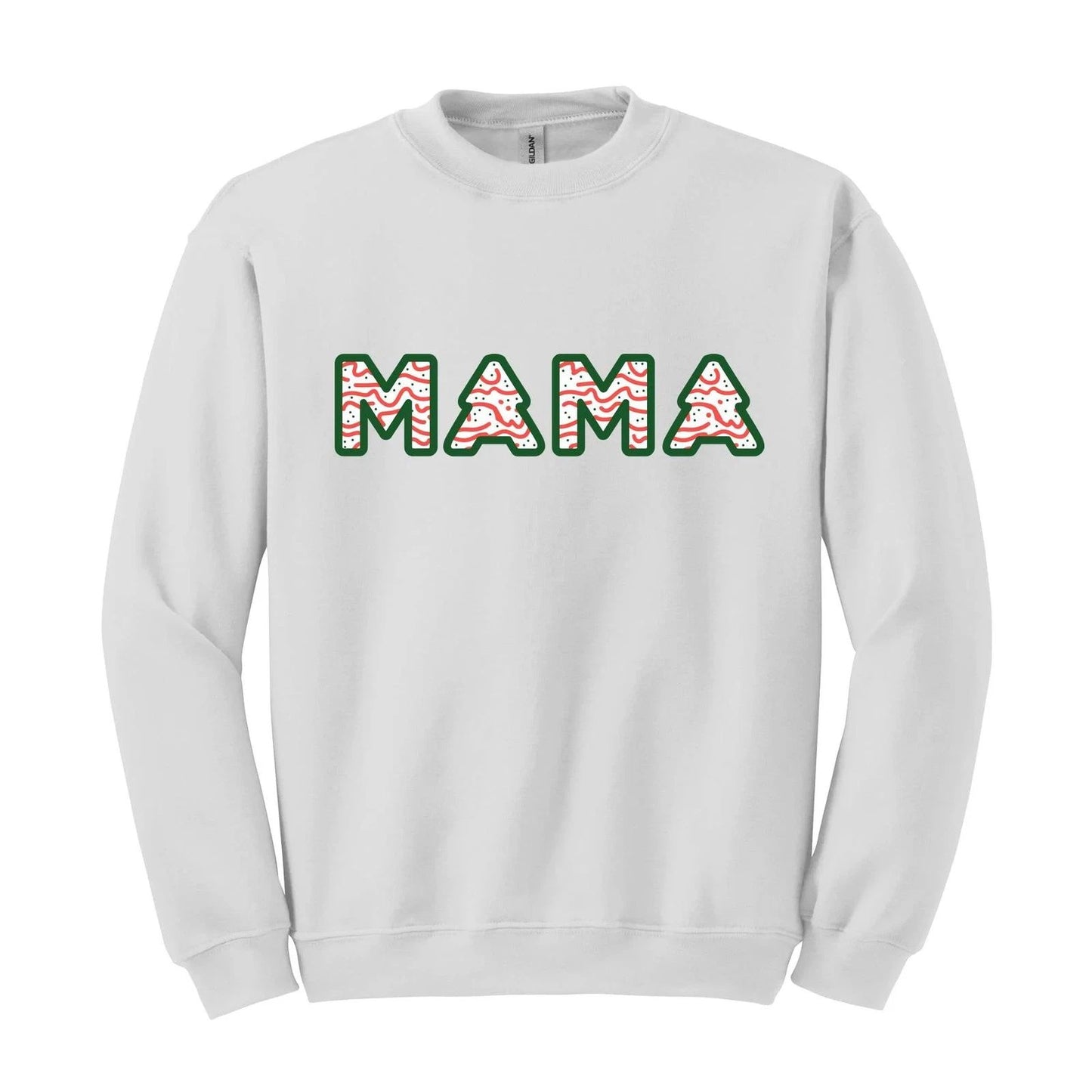 Christmas Mama Sweatshirt, Christmas Hoodie, Mama Sweatshirt, Tree Cake Mama Hoo