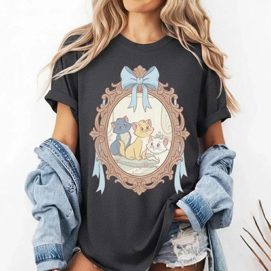 Retro Aristocats Shirt, Cute Kittens Tee, Cat Lovers Shirt