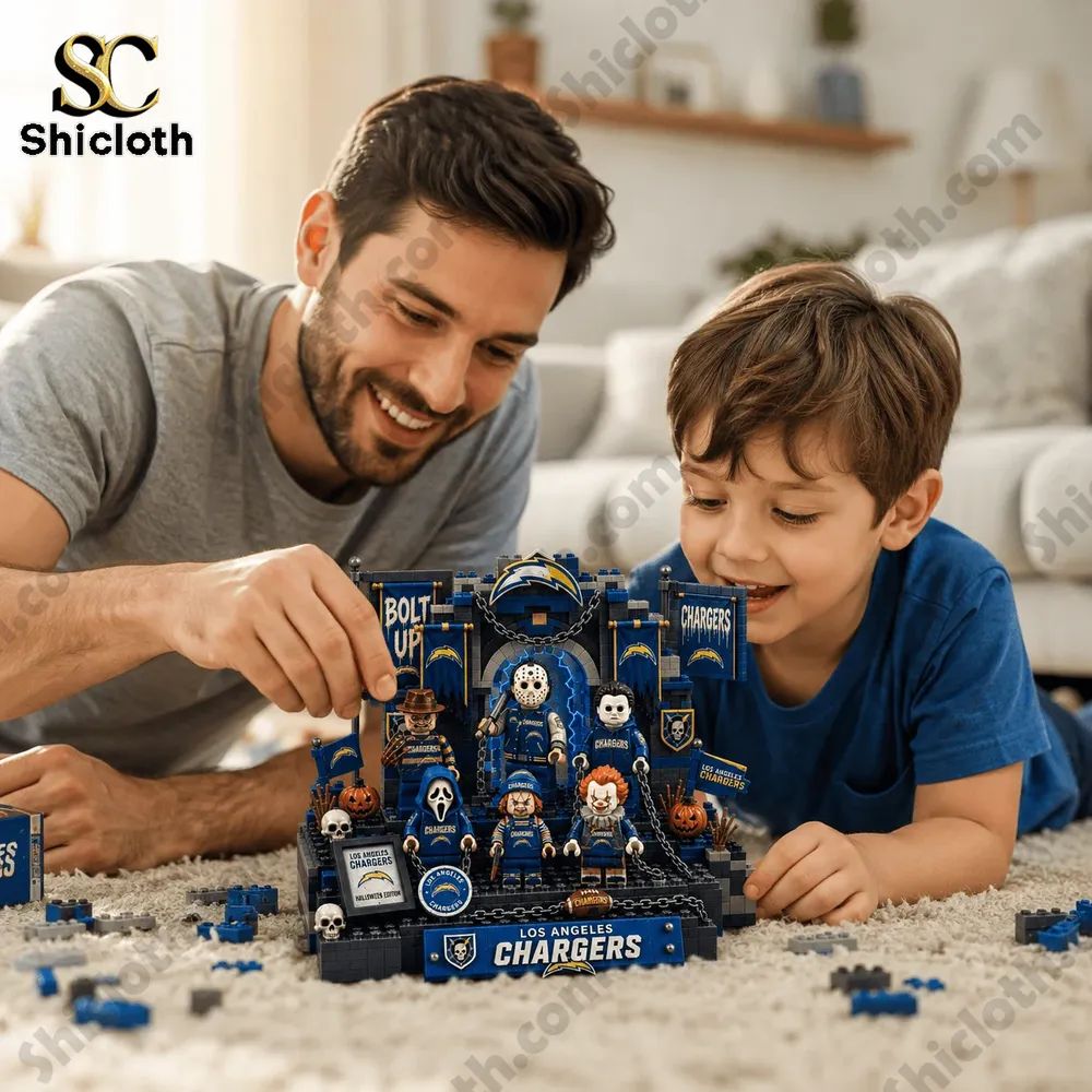 Los Angeles Chargers Halloween Edition Building Blocks Set