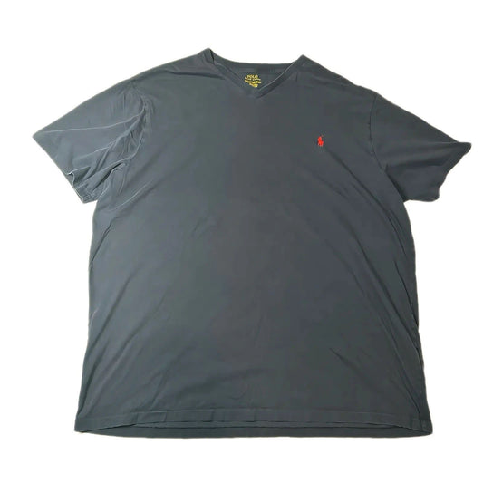 Polo Ralph Lauren T Shirt Mens XXL Navy Blue V Neck Short Sleeve Red Pony