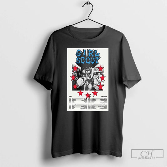 Classic Girl Scout April May Euro Tour 2026 Long Sleve T Shirts