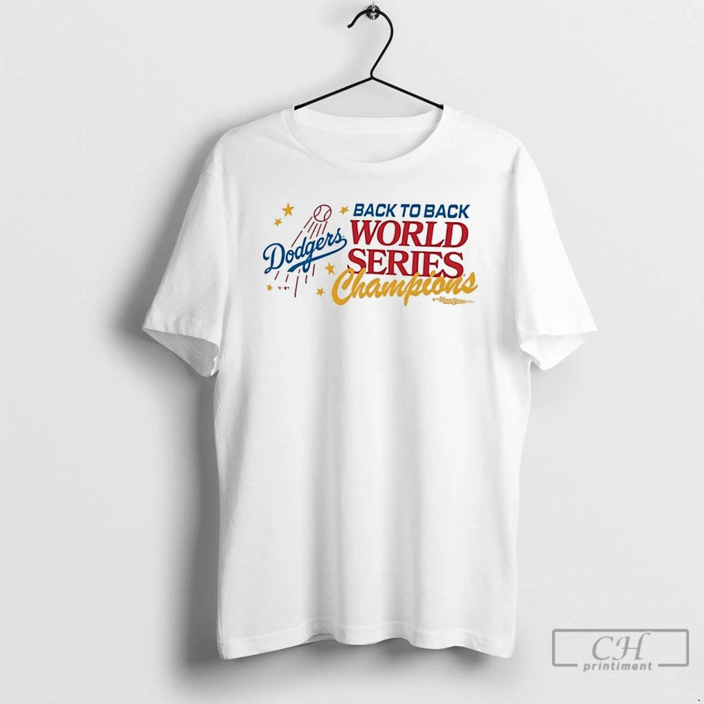 Premium Los Angeles Dodgers Back To Back World Series Champions Playoff Sadie T Shirts