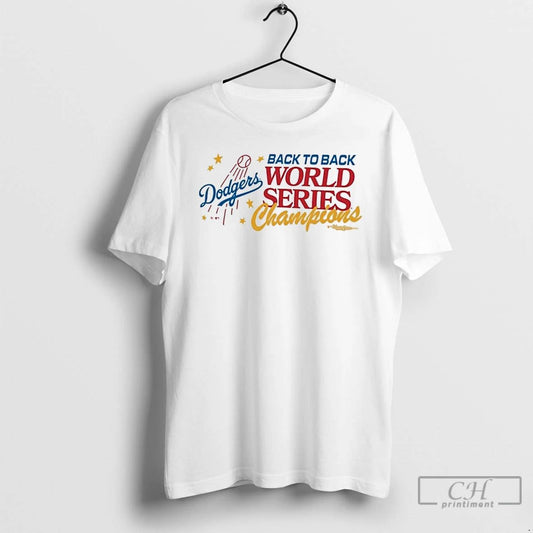 Premium Los Angeles Dodgers Back To Back World Series Champions Playoff Sadie T Shirts