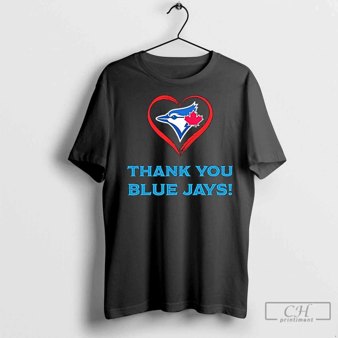 Classic Thank You Blue Jays Canadian Maple Leaf Logo