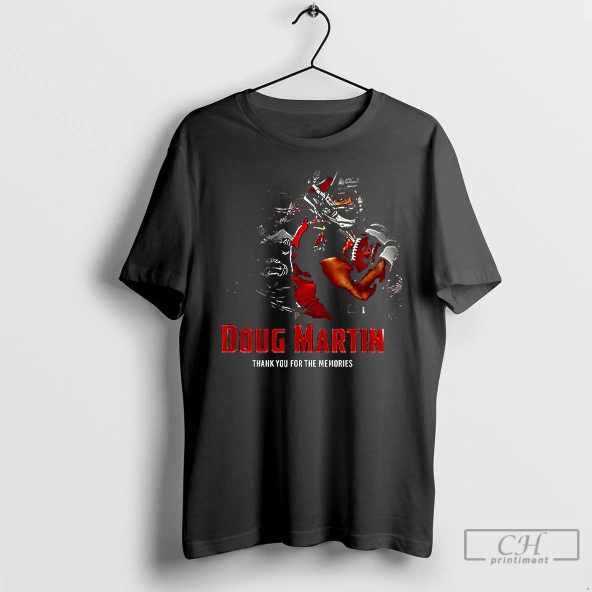 Classic Tampa Bay Buccaneers Doug Martin Thank You For The Memories Rest In Paradise Graphic