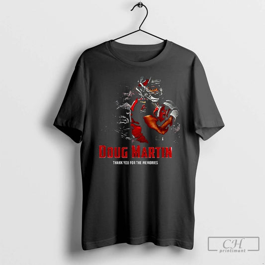 Classic Tampa Bay Buccaneers Doug Martin Thank You For The Memories Rest In Paradise Graphic
