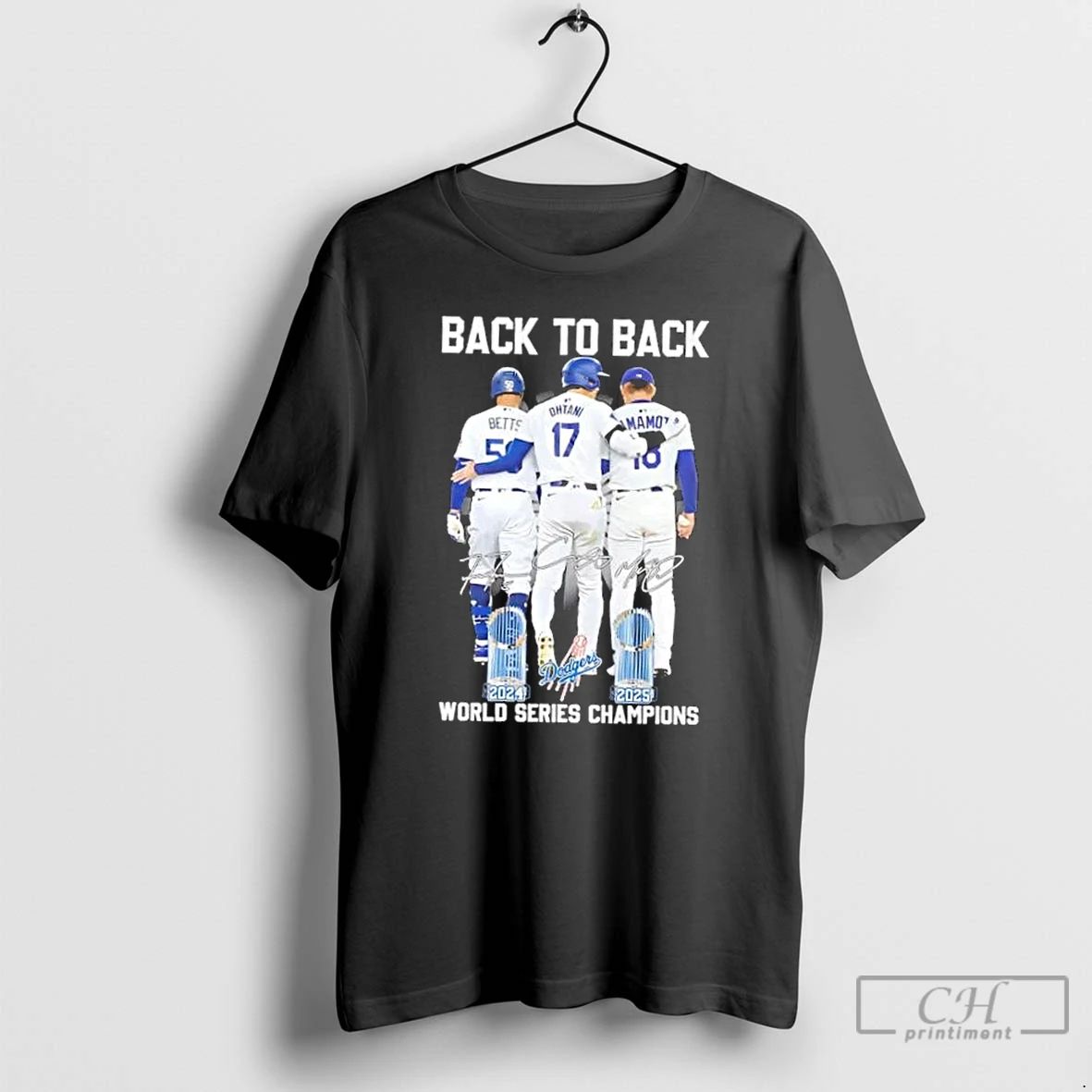 Premium Back To Back 2024 2025 World Series Champions Los Angeles Dodgers Betts Ohtani Yamamoto