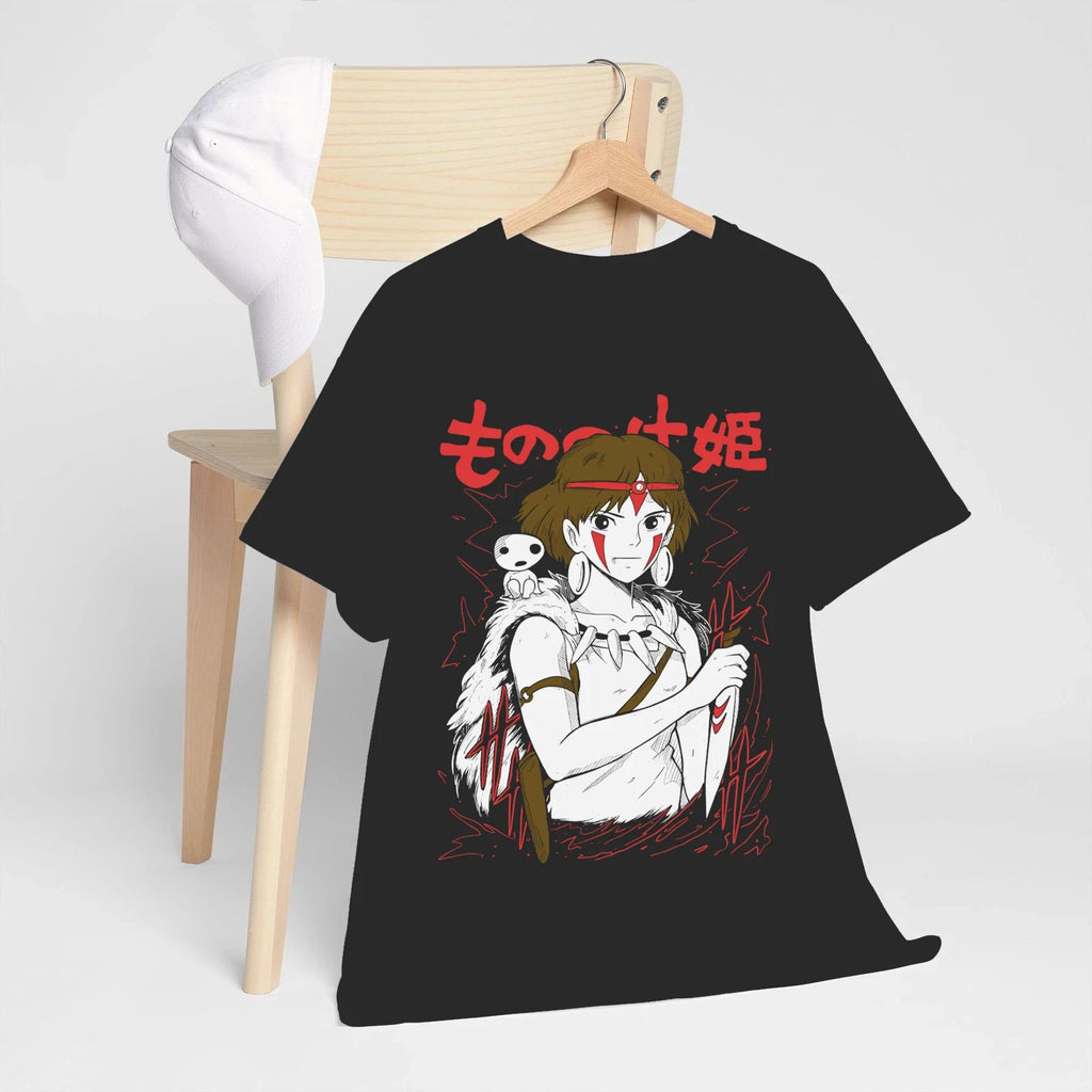 Anime Princess Mononoke Black T-Shirt
