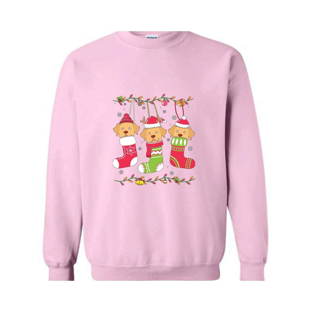 Christmas Golden Retriever Sweatshirt, Christmas Pajama, Dog Sweatshirt, Happy C