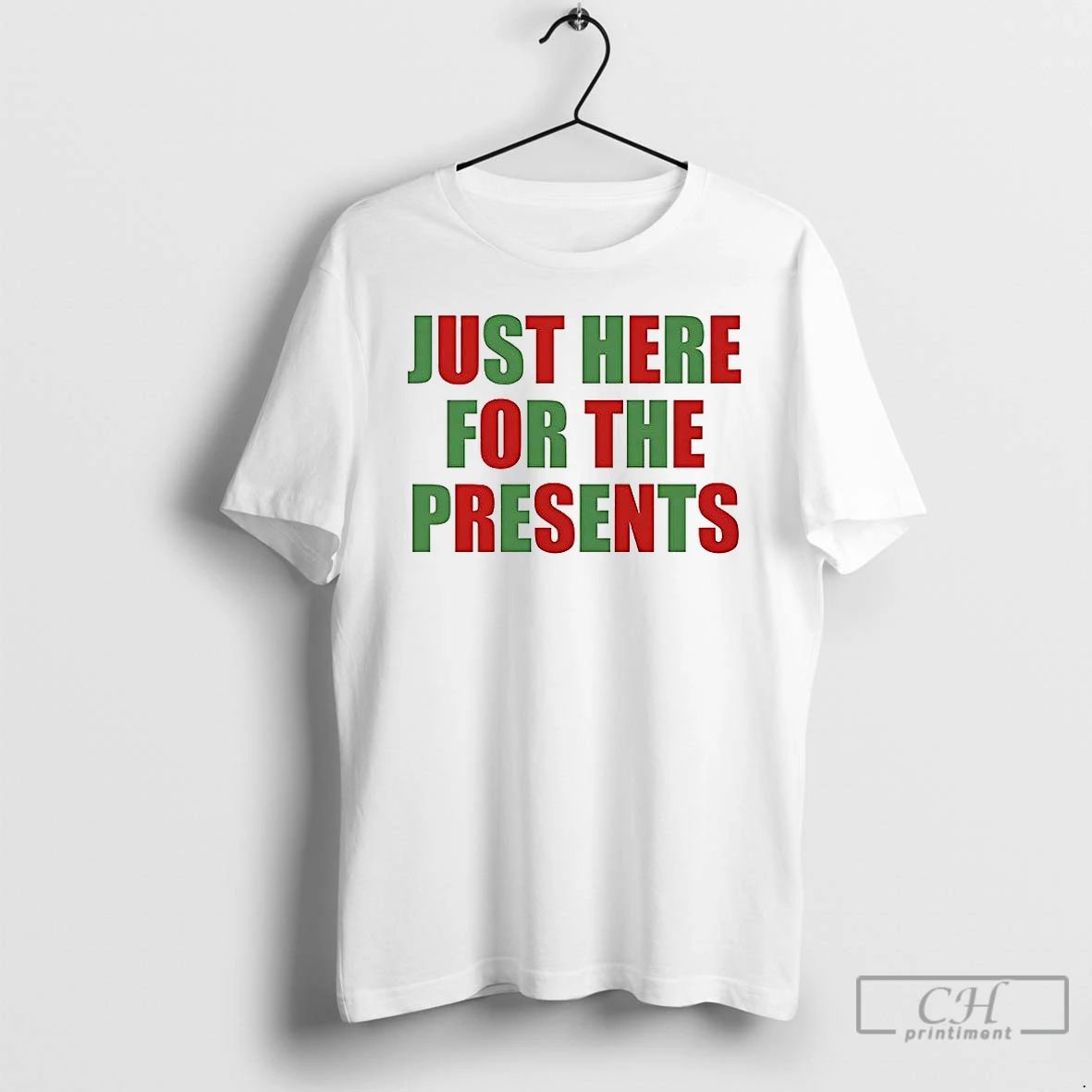 Classic Just Here For The Present Meme T Shirts