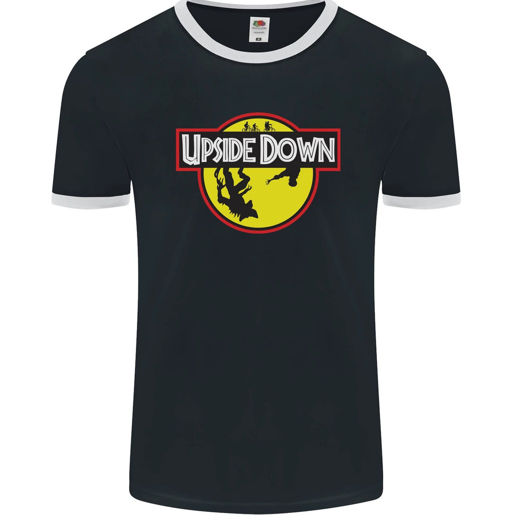 Upside Down SCI-FI TV Program Mens Ringer T-Shirt FotL