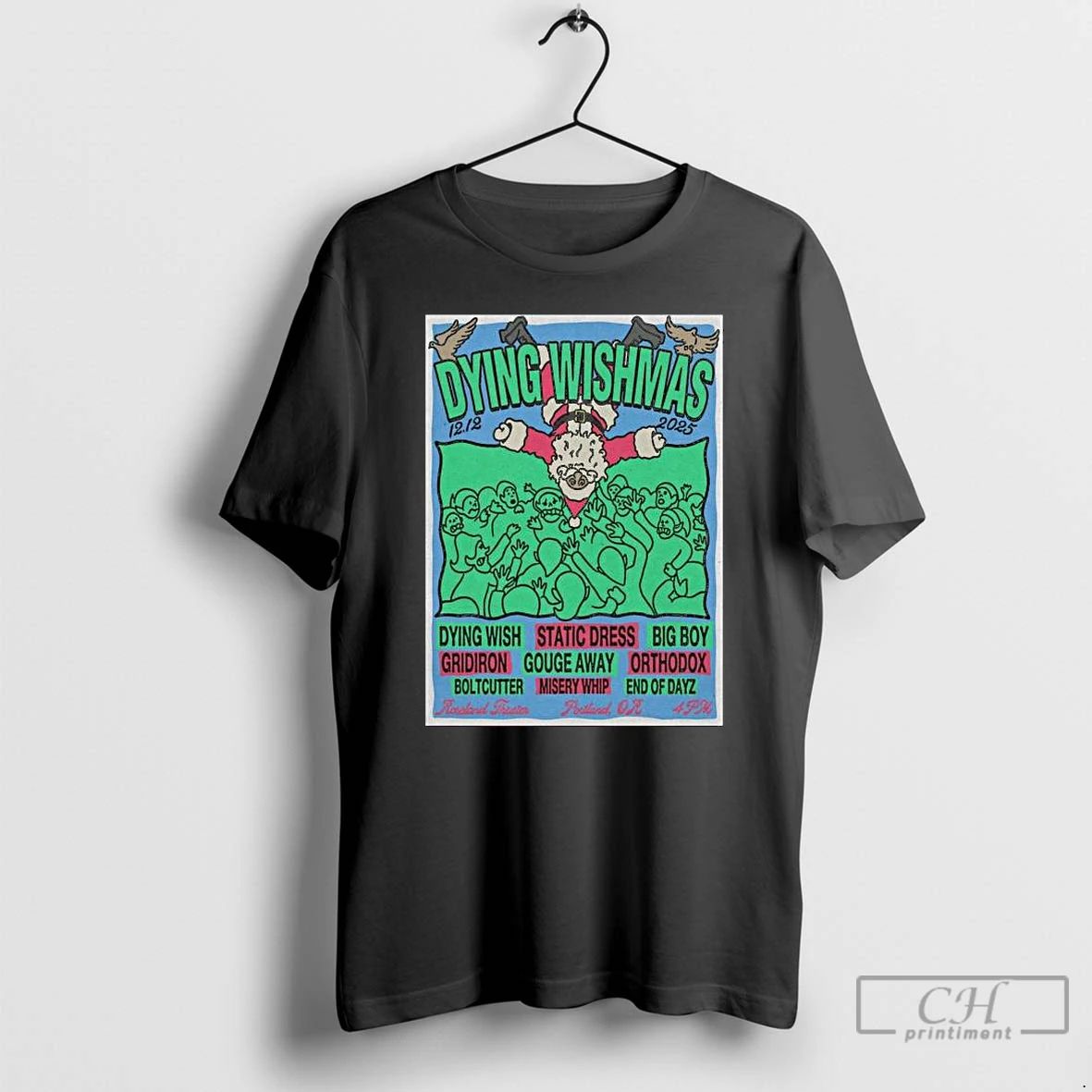 Classic Dying Wishmas Roseland Theater Portland December 12 2025 Long Sleve T Shirts