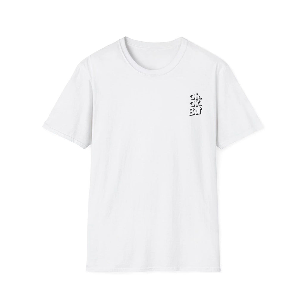 OH OK BUT T-Shirt White Funny Quotes Abstract Design Trendy Lifestyle Fashion