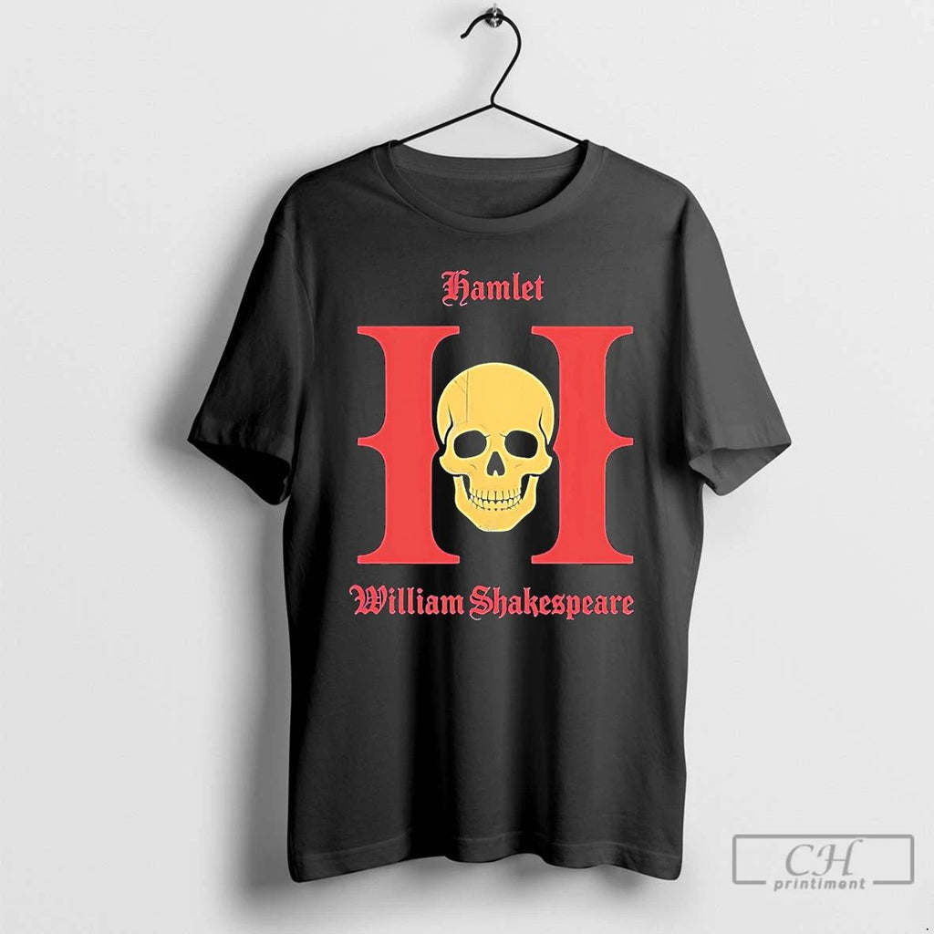 Classic Hamlet Monogram William Shakespeare T Shirts