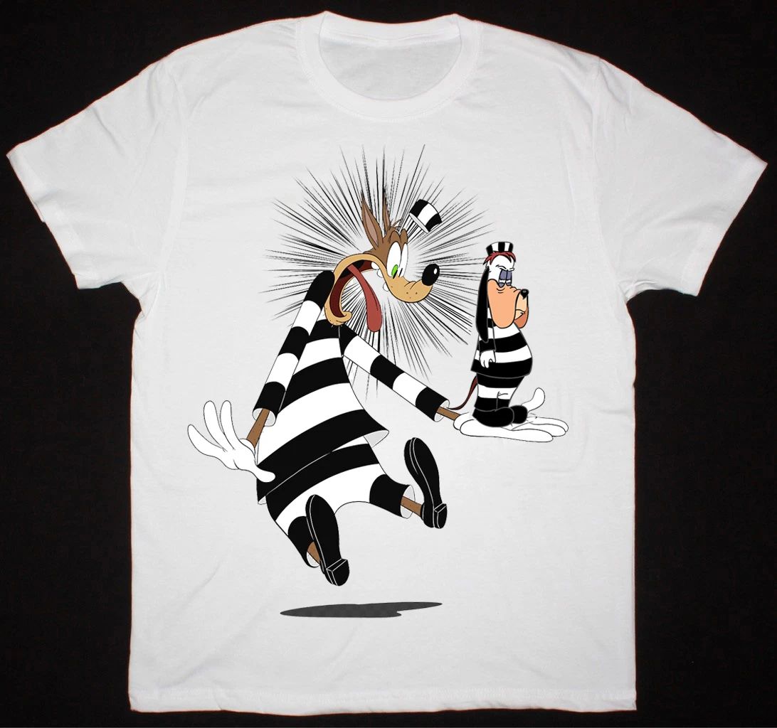 New Droopy Dog Animated Cartoon Funny Shirt White Unisex Size S-5XL