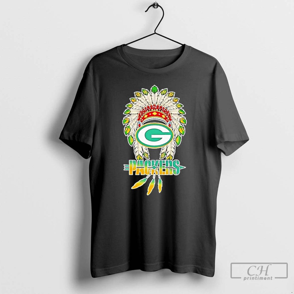 Premium Native American X Green Bay Packers 2025 Baseball Logo T Shirts