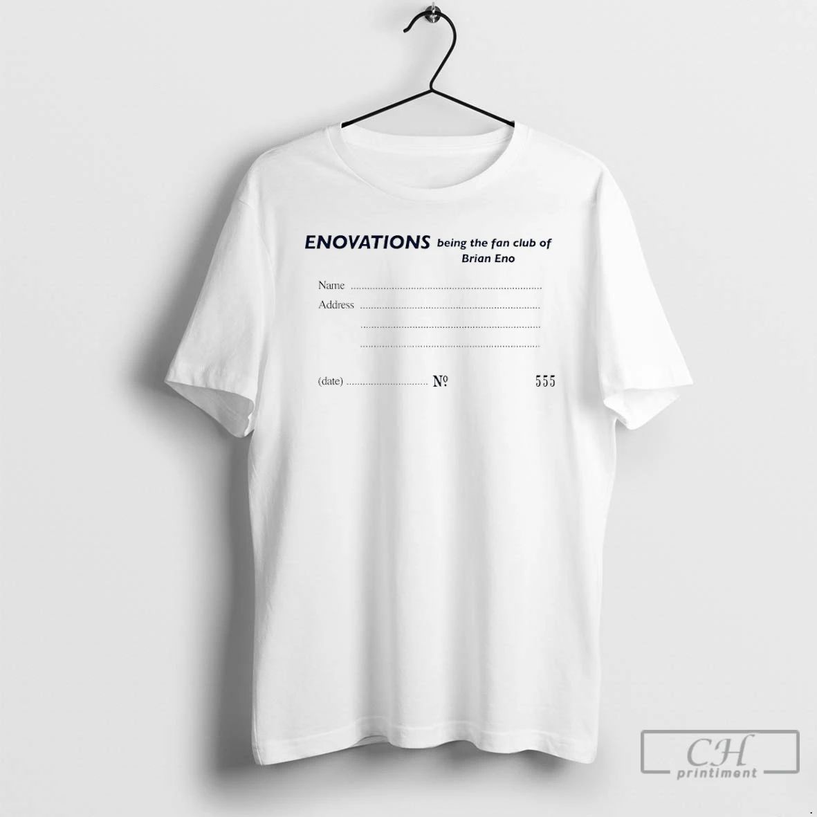 Classic Enovations Being The Fan Club Of Brian Eno T Shirts