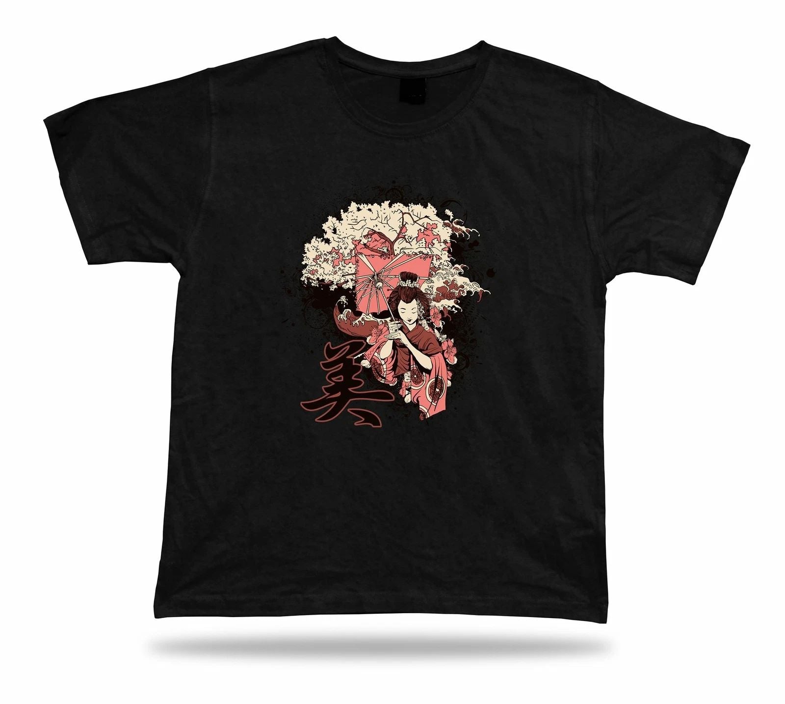Geisha Tshirt art design Tee Birthday gift idea Casual Stylish charmall sizes