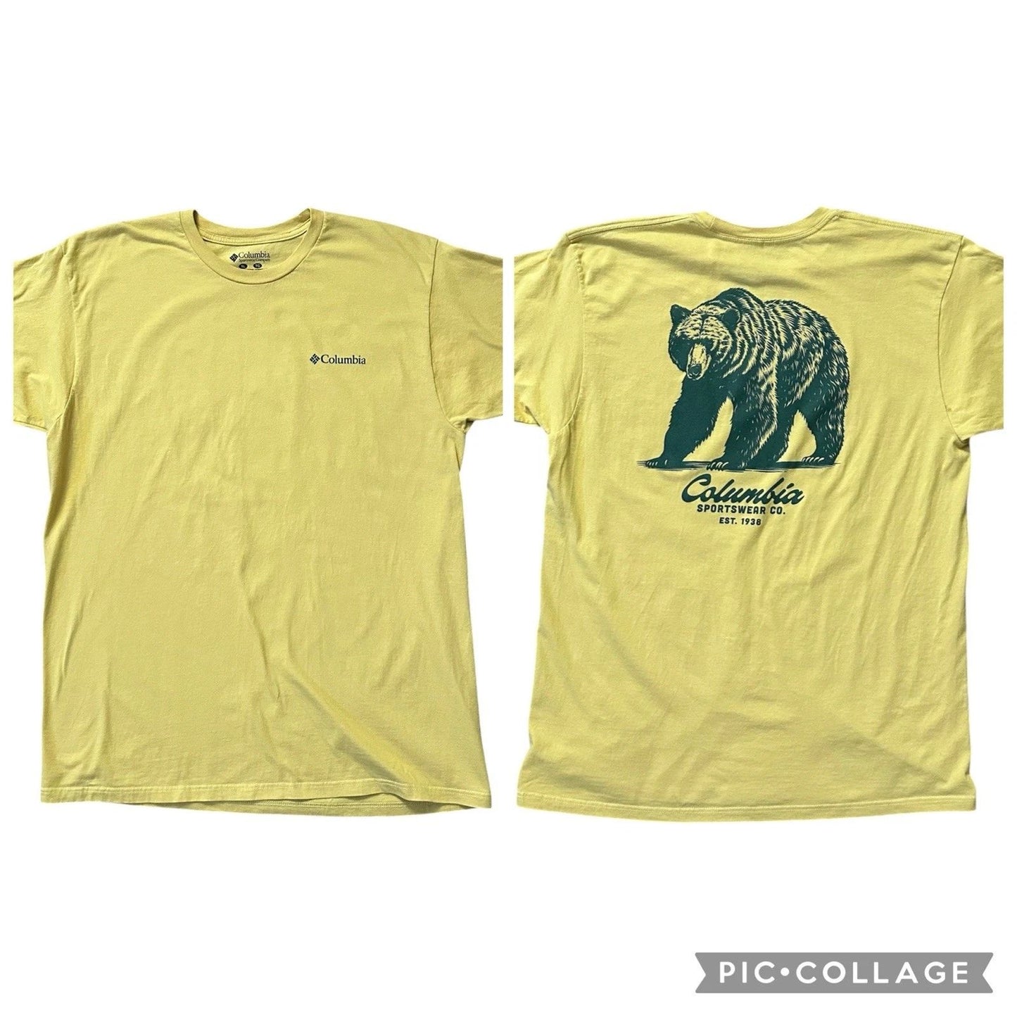 Columbia Sportswear Bear Graphic T-Shirt Men's Size XL