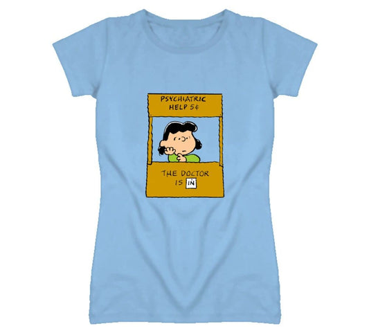 The Doctor is in Peanuts Lucy T Shirt