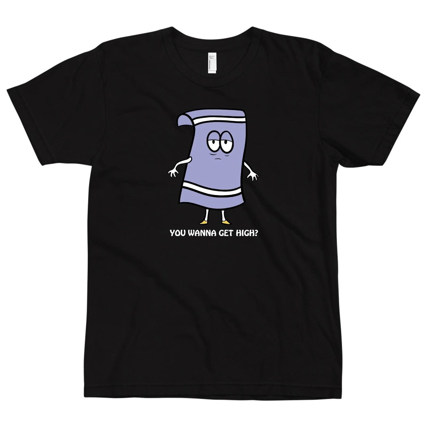 (XXL) South Park Purple Towel "you wanna get high" 420 Funny Trendy T-SHIRT