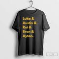 Premium Los Angeles Lakers 2025 Line Up Name T Shirts