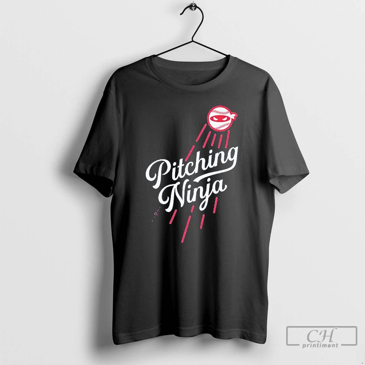 Classic Los Angeles Pitching Ninja T Shirts