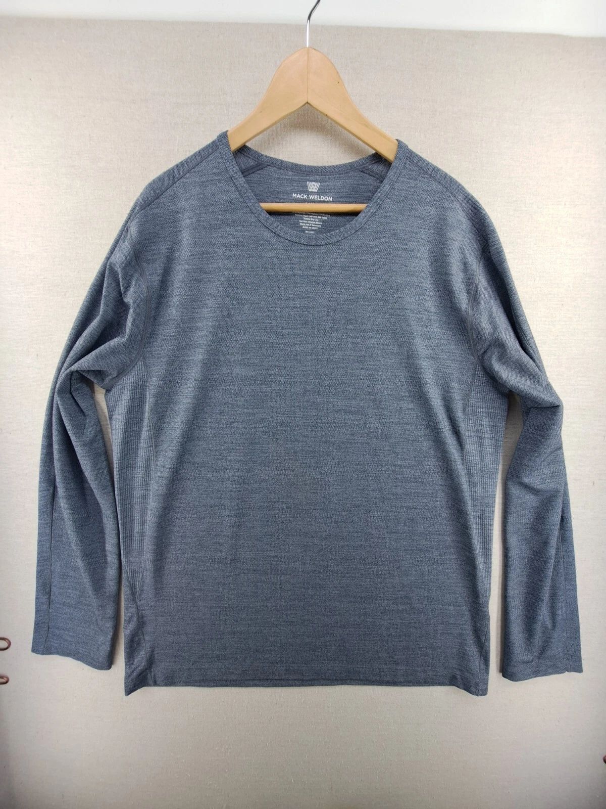 Mack Weldon T Shirt Mens XLarge Gray Airknitx Performance Stretch For Daily Wear