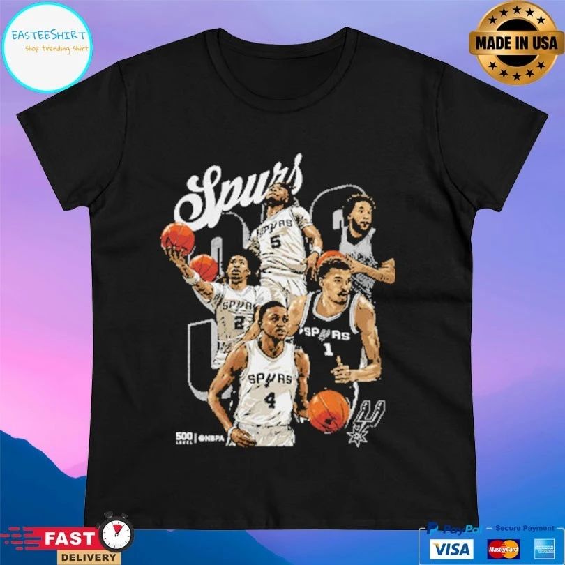San Antonio Spurs 2026 Playoffs Starting 5 Basketball Shirt
