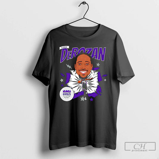 Premium Demar Derozan Sacramento Kings Caricature T Shirts