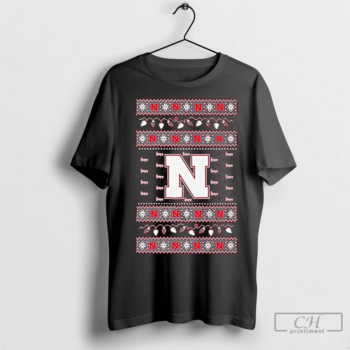Premium Nebraska Cornhuskers Ugly Christmas Light