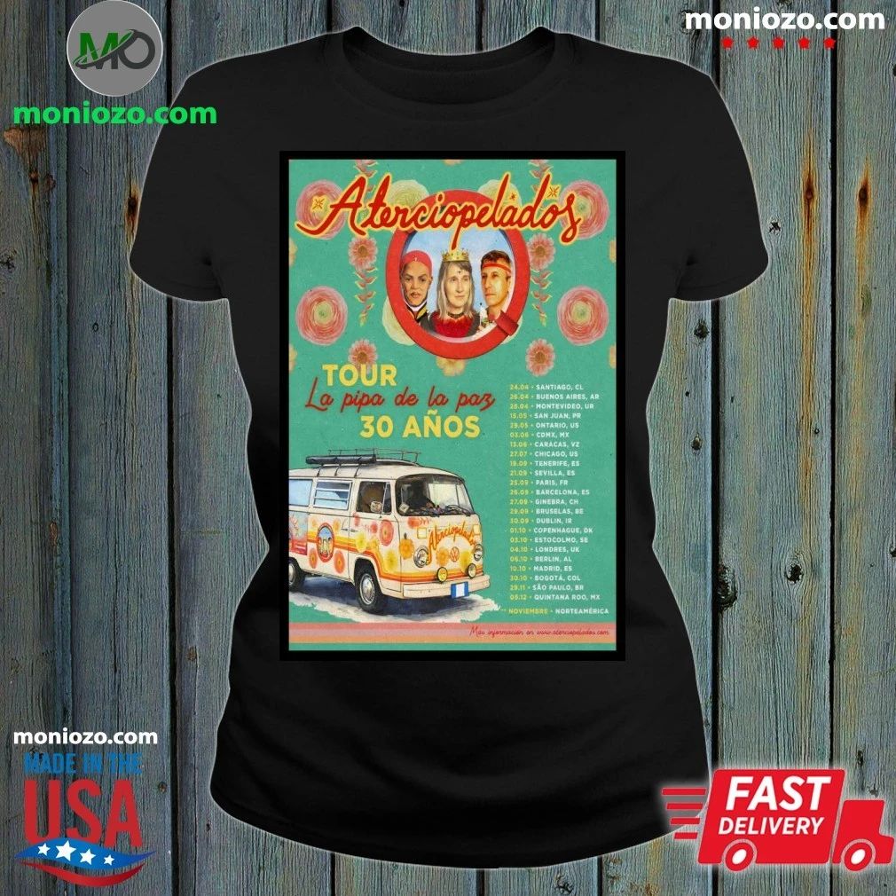 Original Aterciopelados La Pipa De La Paz 2026 Shows Poster T-Shirt