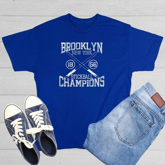 Brooklyn Stickball Champions Sarcastic Humor Graphic Novelty Funny T Shirt