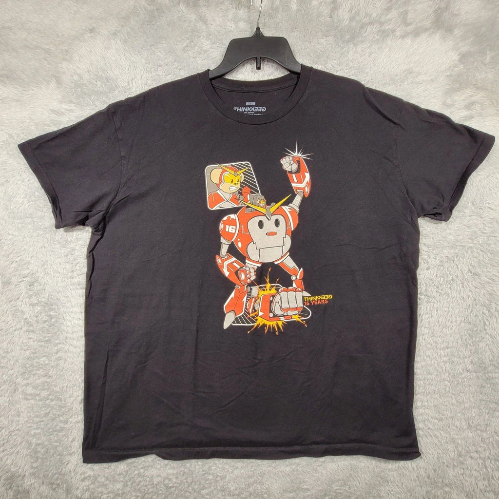 ThinkGeek 16 Years T-Shirt Black Robot Mouse Mens XXL Graphic Tee