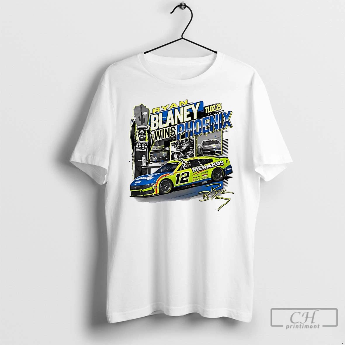 Premium Ryan Blaney Wins Phoenix 2025 Nascar Cup Series Championship Race T Shirts