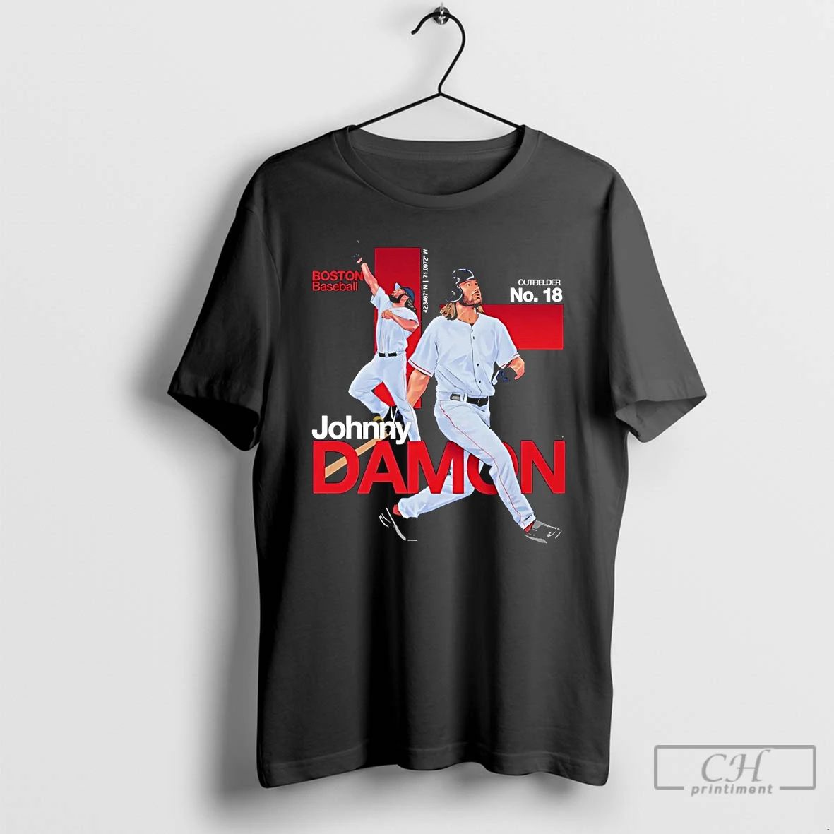 Classic Johnny Damon Modern Boston Red Sox T Shirts