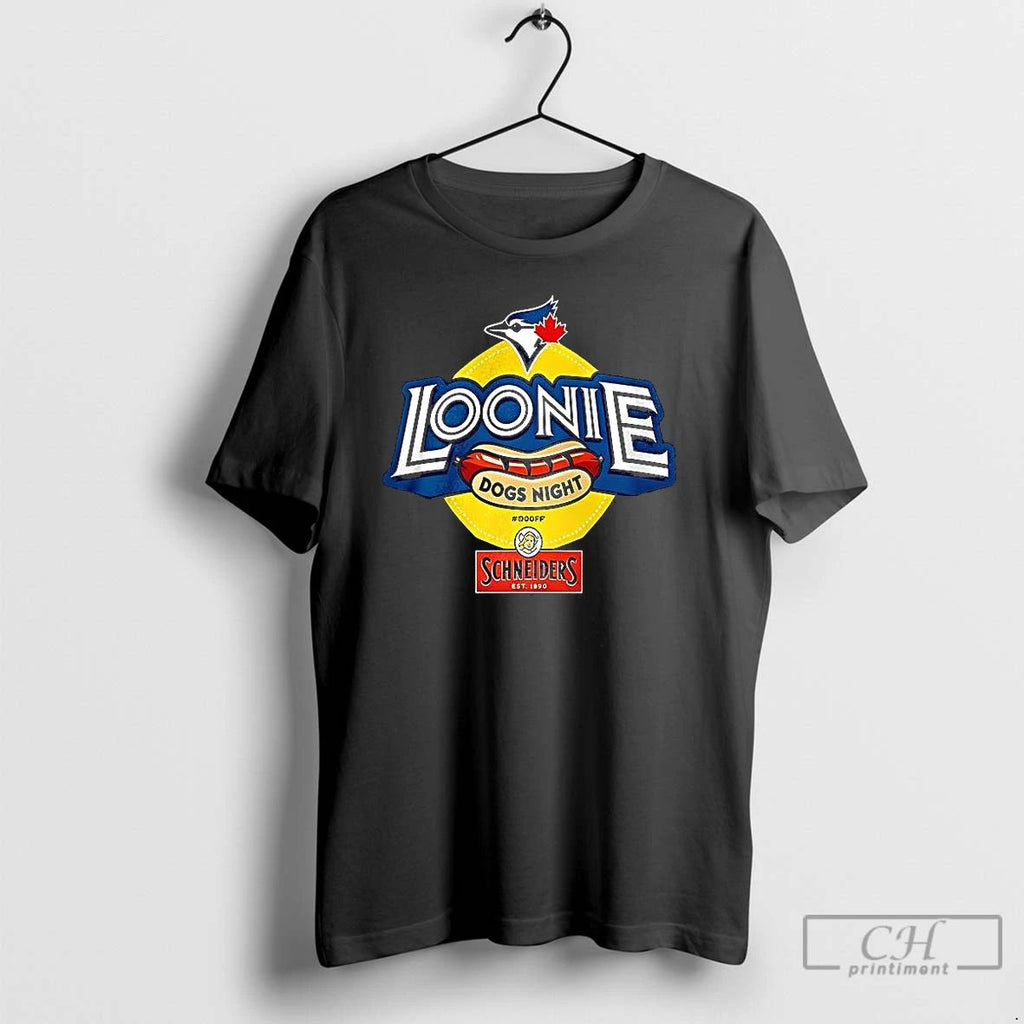 Classic Toronto Blue Jays Loonie Dogs Night Logo T Shirts