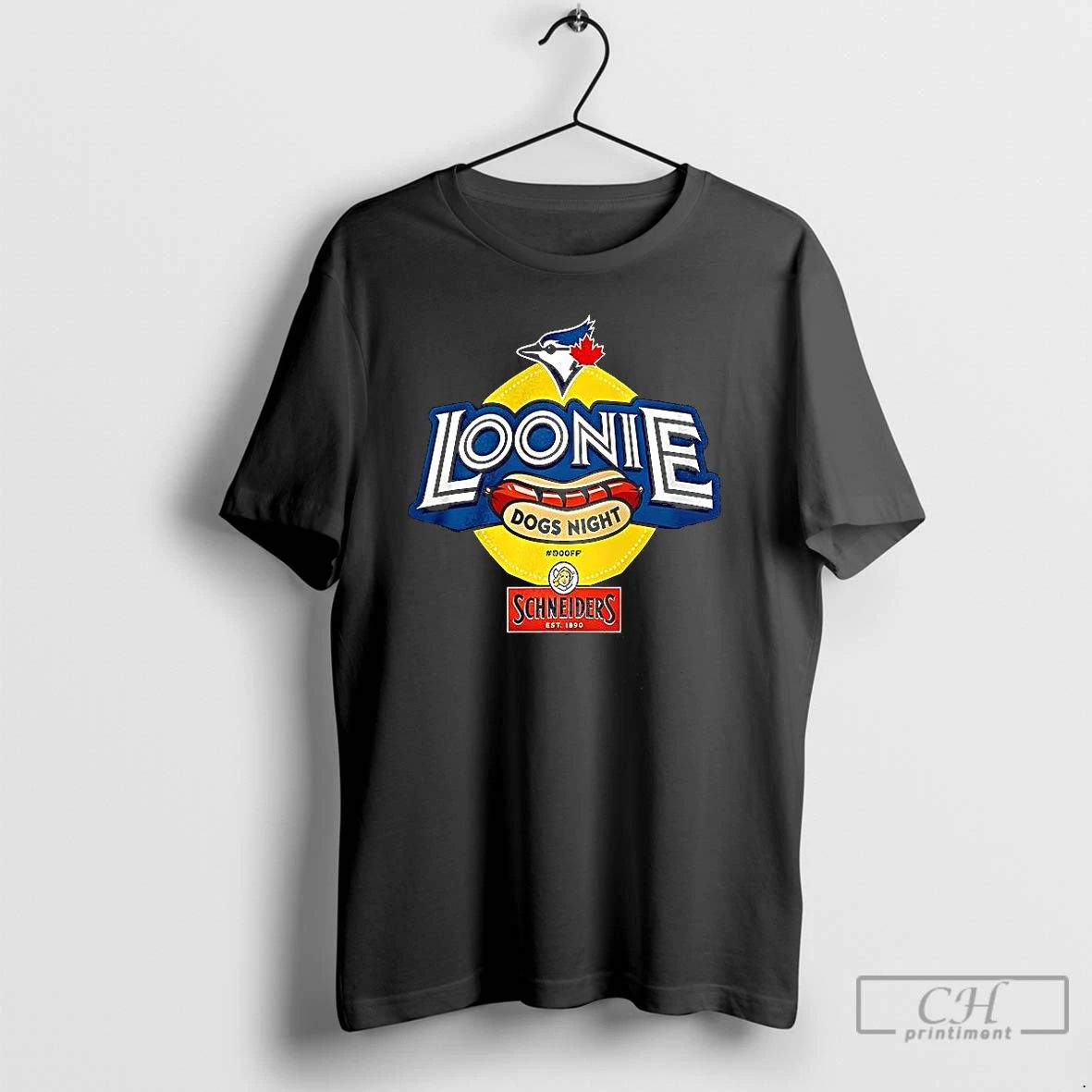 Classic Toronto Blue Jays Loonie Dogs Night Logo T Shirts