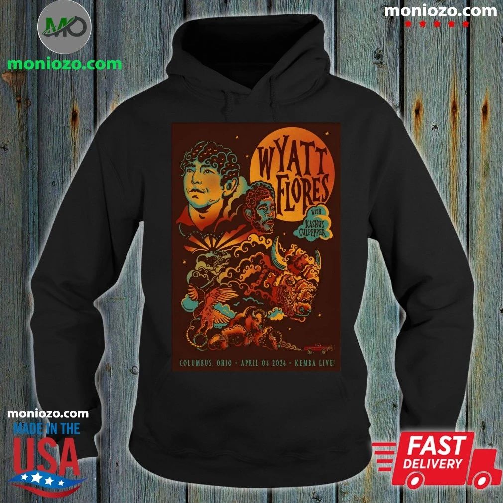 Original Wyatt Flores Columbus OH On April 4 2026 Event Poster T-Shirt – Best Gift for Music Fans
