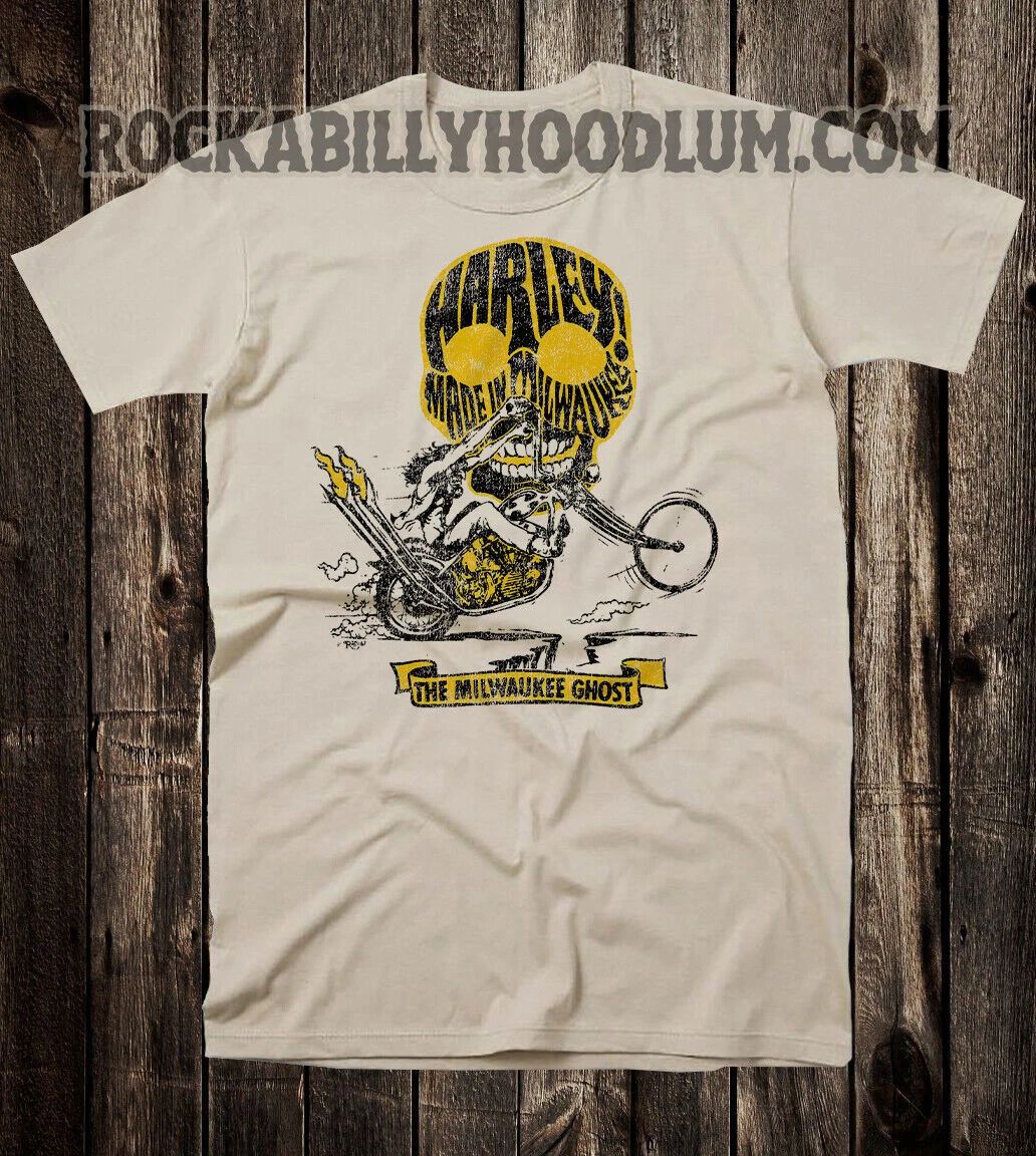 Retro Hot Rod Tee T Shirt Vtg Art Ed Big Daddy Roth Harley Milwaukee Ghost