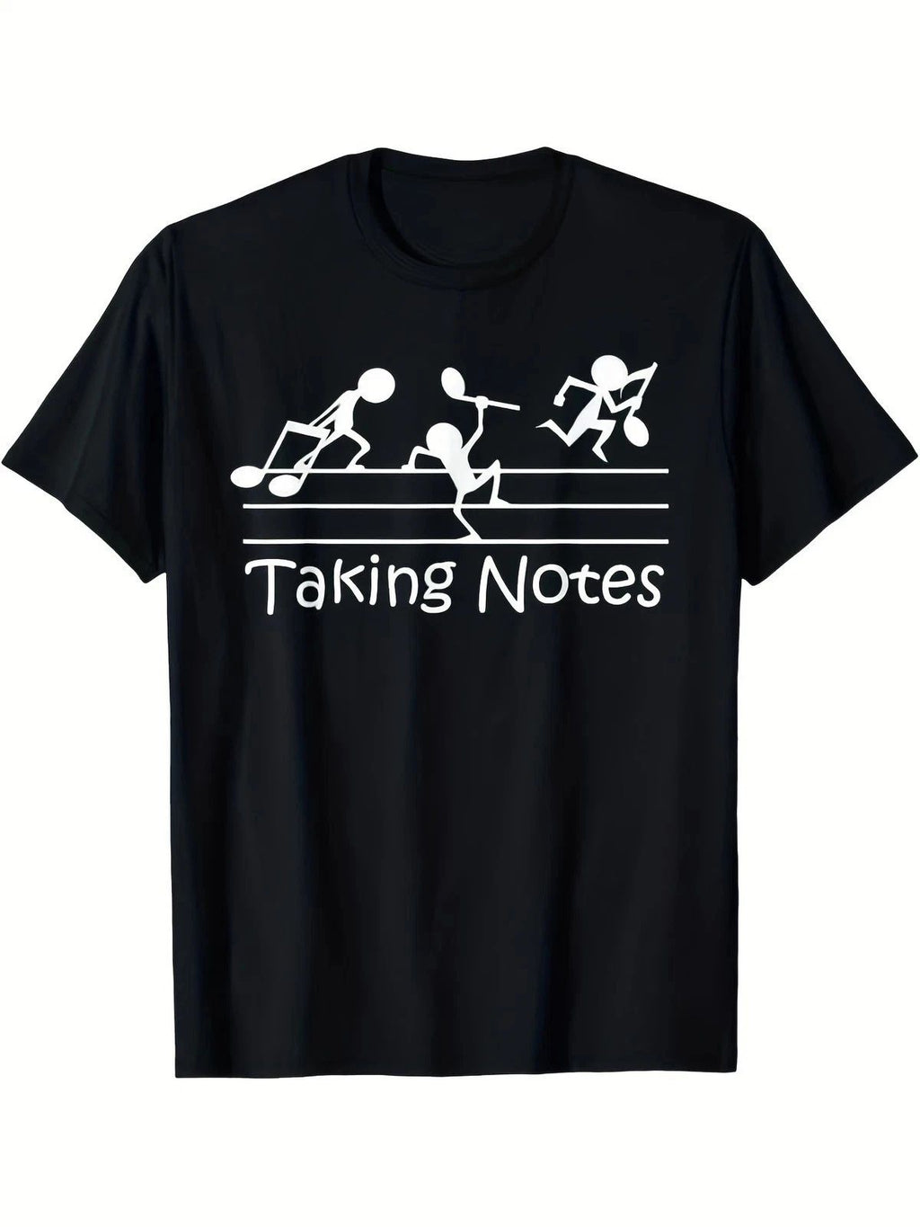 Vintage Treble Clef Sheet Music Graphic T-Shirt Funny Musician Humor Tee
